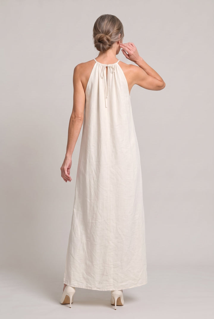 Women's Halter Neck Sleeveless Summer Maxi Dress