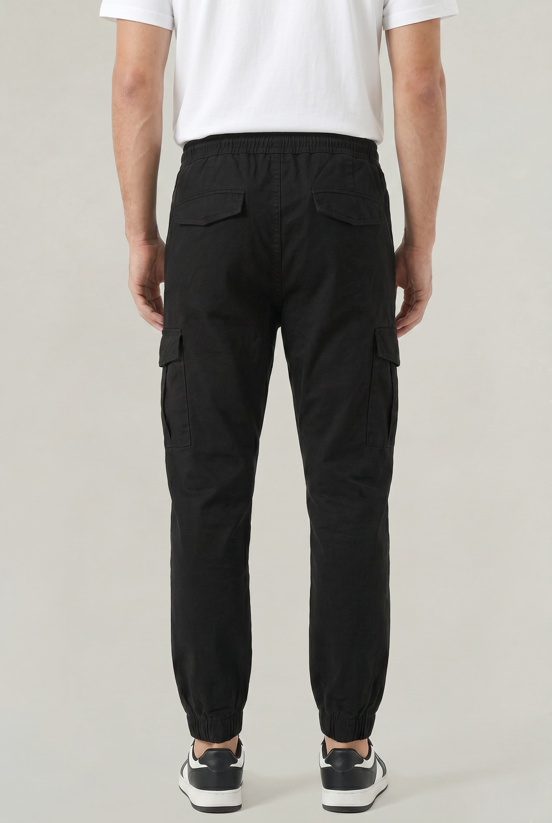 Men's Slim Fit Cotton Cargo Trousers