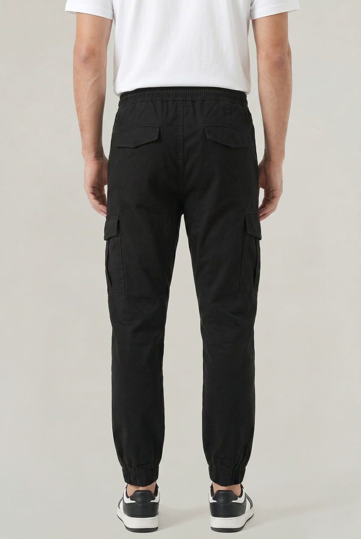 Men's Slim Fit Cotton Cargo Trousers