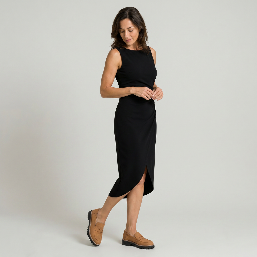 Women's Suede Platform Slip-On Penny Loafers
