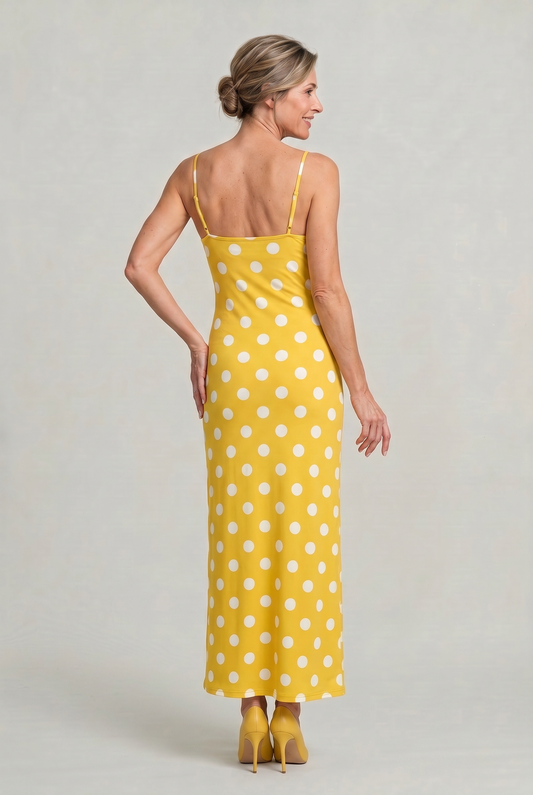 Women’s Polka Dot Cami Maxi Dress