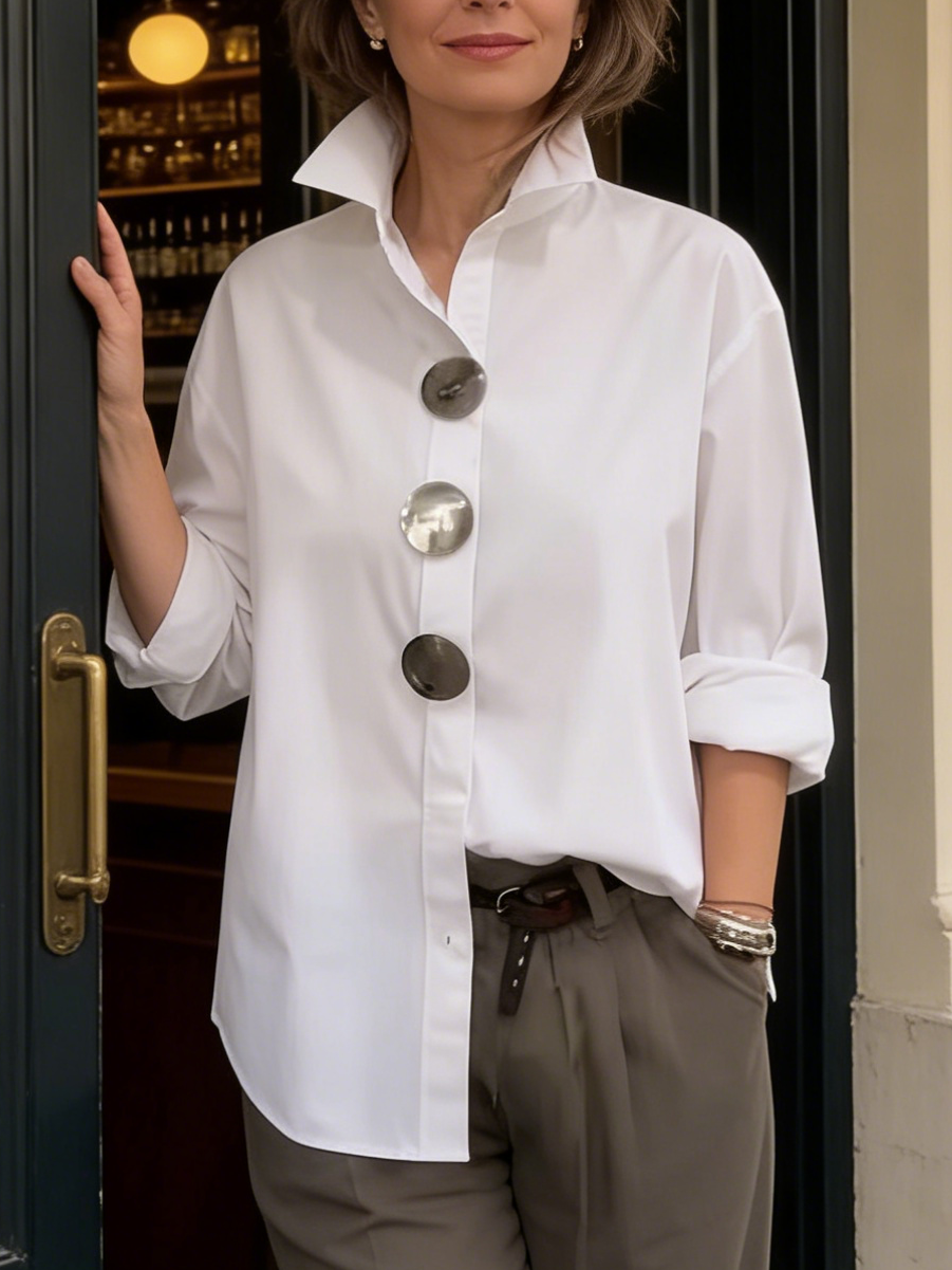 Valentina | Women’s Elegant High-Neck Blouse