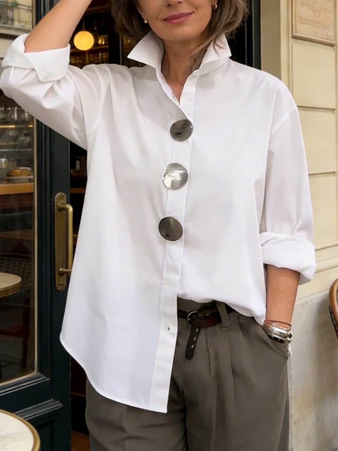 Valentina | Women’s Elegant High-Neck Blouse