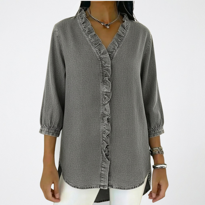 Elena | Elegant Ruffle Blouse