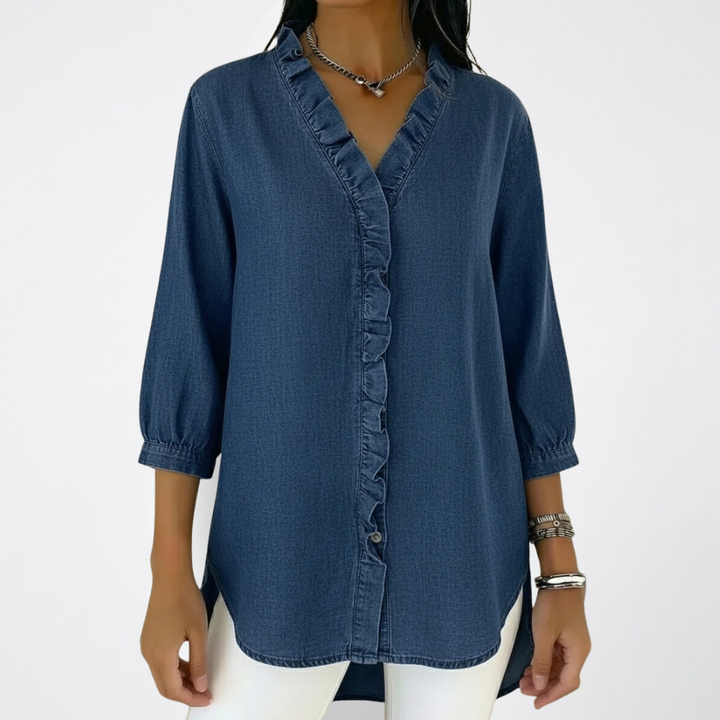 Elena | Elegant Ruffle Blouse