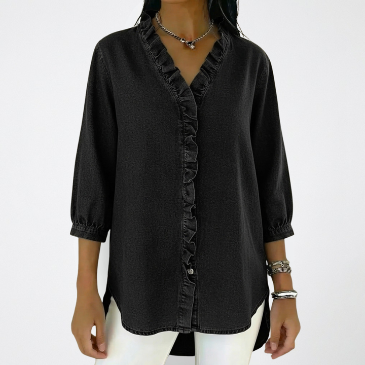Elena | Elegant Ruffle Blouse