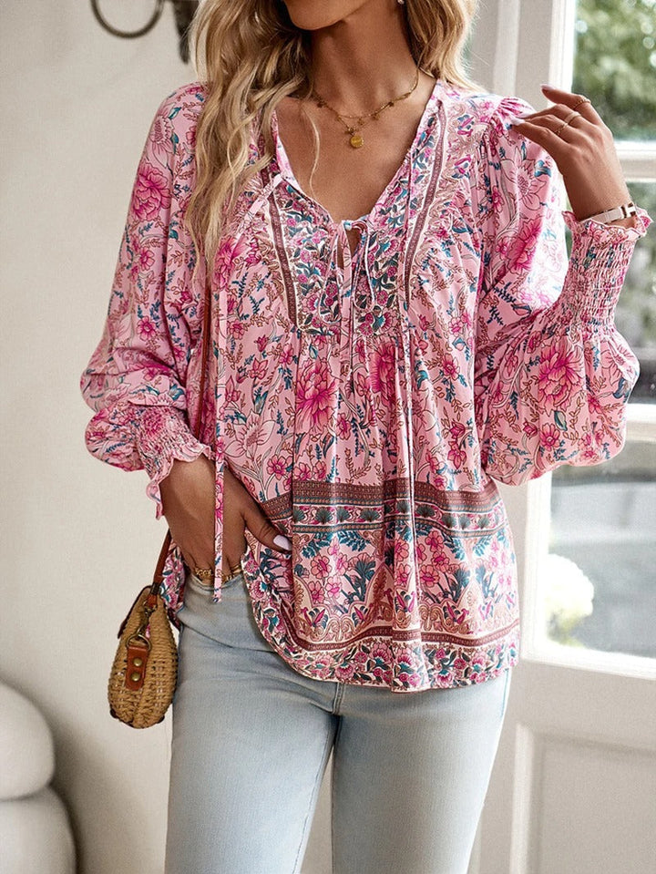 Lunara | Floral Puff Sleeve Summer Top