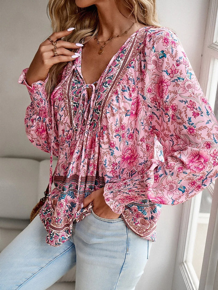 Lunara | Floral Puff Sleeve Summer Top