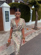 Clarissa | Elegant Twisted Knot Women's Dress for Wedding Guests