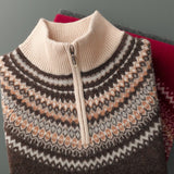 Evan 100% Cashmere Half-Zip Sweater
