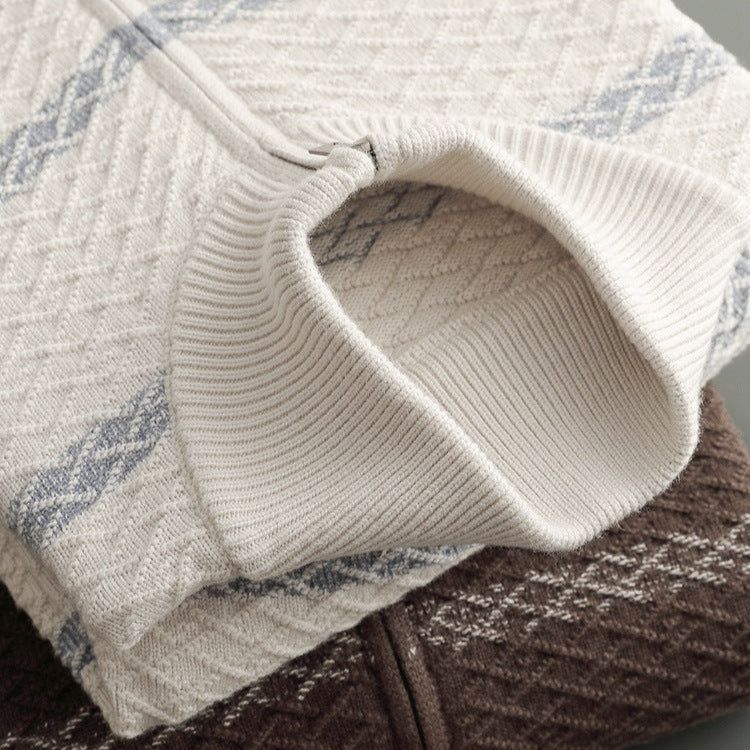 Westerdale Textured Zip Knit