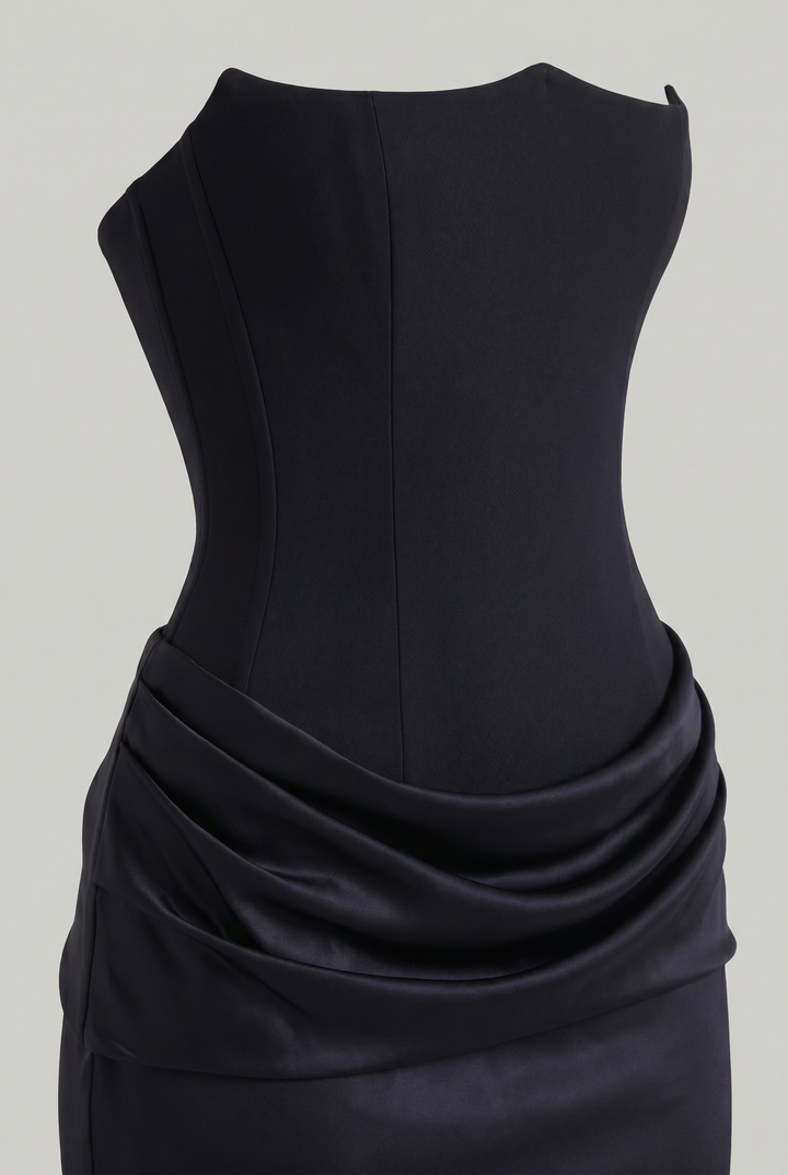 Women's Corset Strapless Maxi Dress