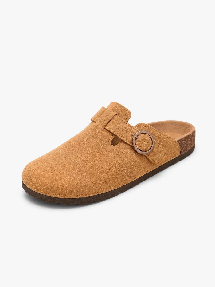 Men’s Comfort Slip-On Clogs – Suede Look Casual Style