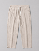 Men’s Drawstring Cropped Trousers – Relaxed Fit Summer Style