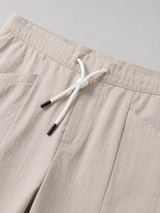 Men’s Drawstring Cropped Trousers – Relaxed Fit Summer Style
