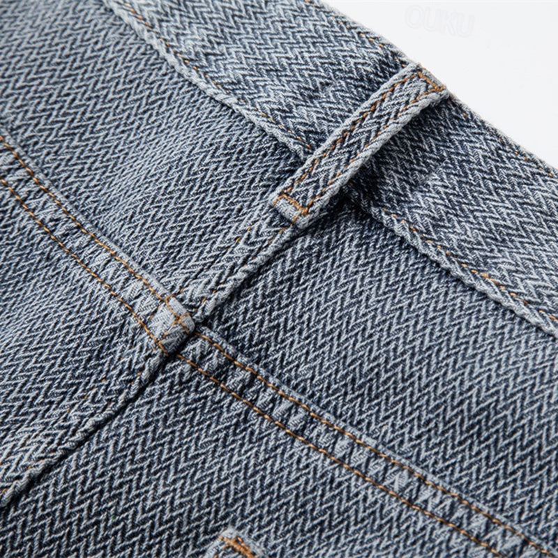 Men’s Denim Shorts – Relaxed Fit Rolled Hem Summer Style