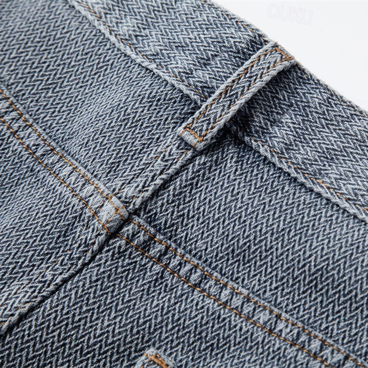 Men’s Denim Shorts – Relaxed Fit Rolled Hem Summer Style