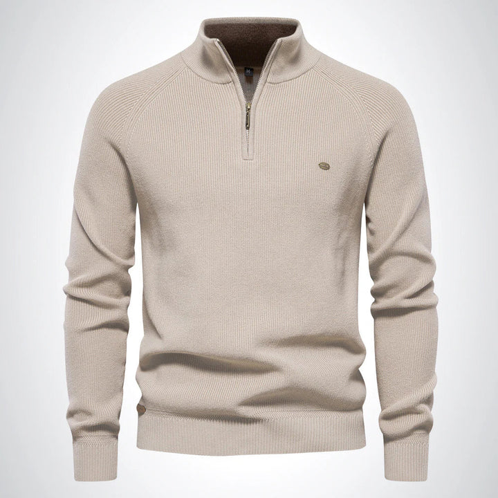 Harrington Half-Zip Knit Sweater