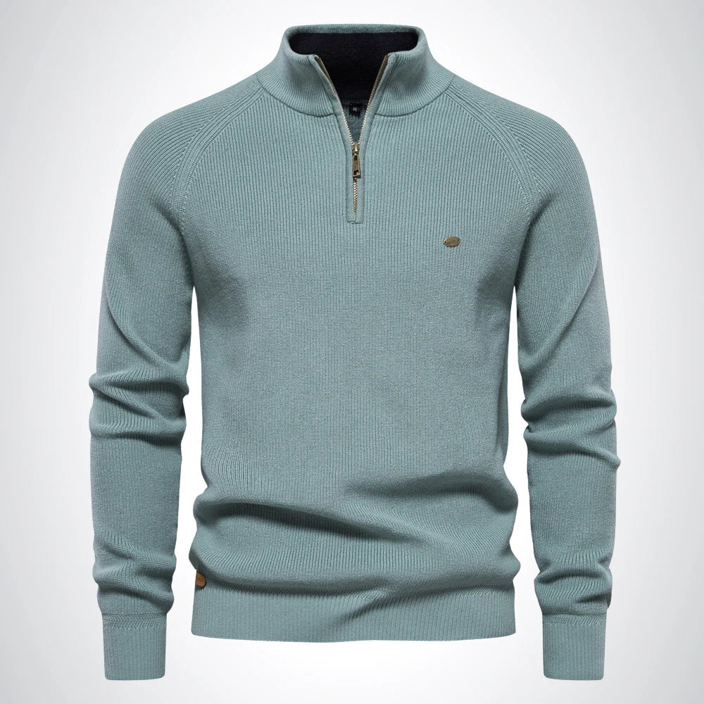 Harrington Half-Zip Knit Sweater