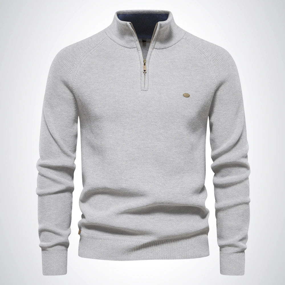 Harrington Half-Zip Knit Sweater