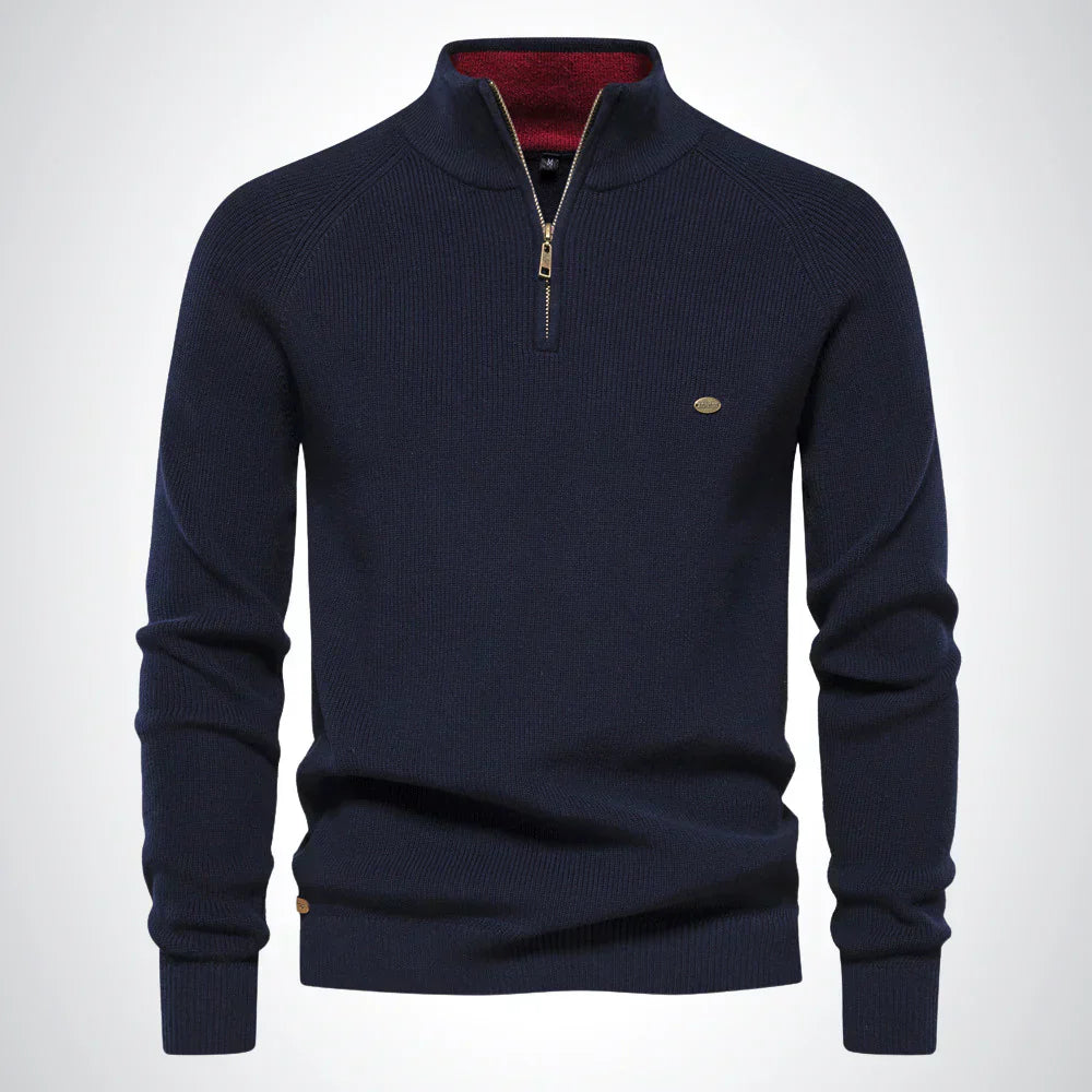 Harrington Half-Zip Knit Sweater