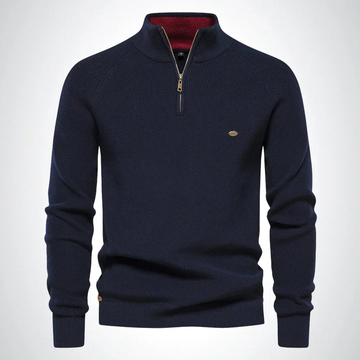 Harrington Half-Zip Knit Sweater