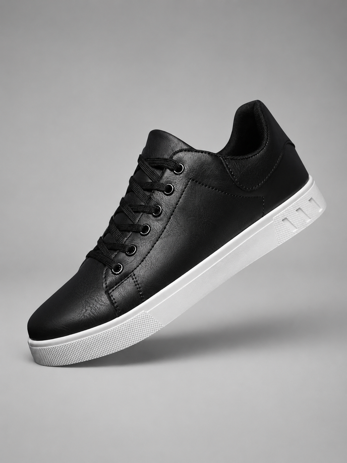 Men's Smart Casual Leather Trainers – Comfortable Everyday Sneakers