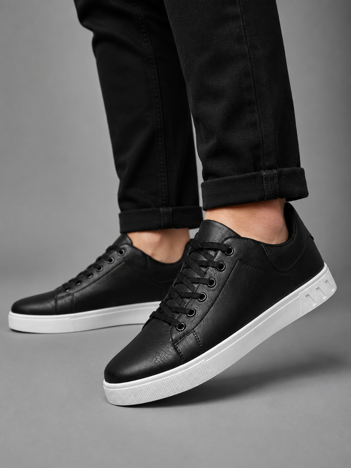 Men's Smart Casual Leather Trainers – Comfortable Everyday Sneakers