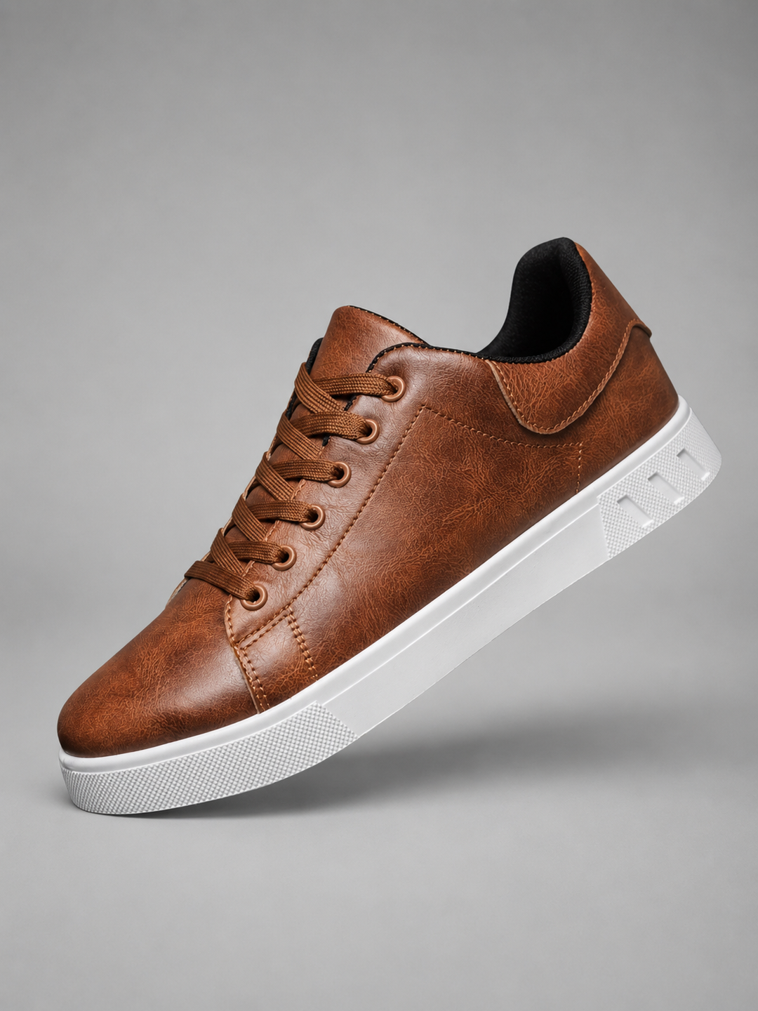 Men's Smart Casual Leather Trainers – Comfortable Everyday Sneakers