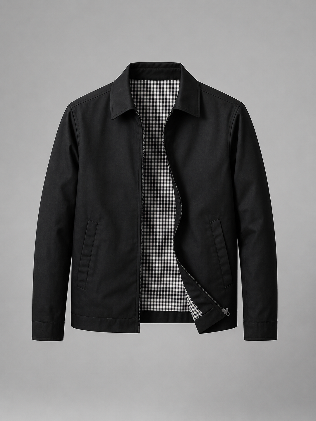 Men’s Lightweight Zip Jacket – Smart Casual British Style