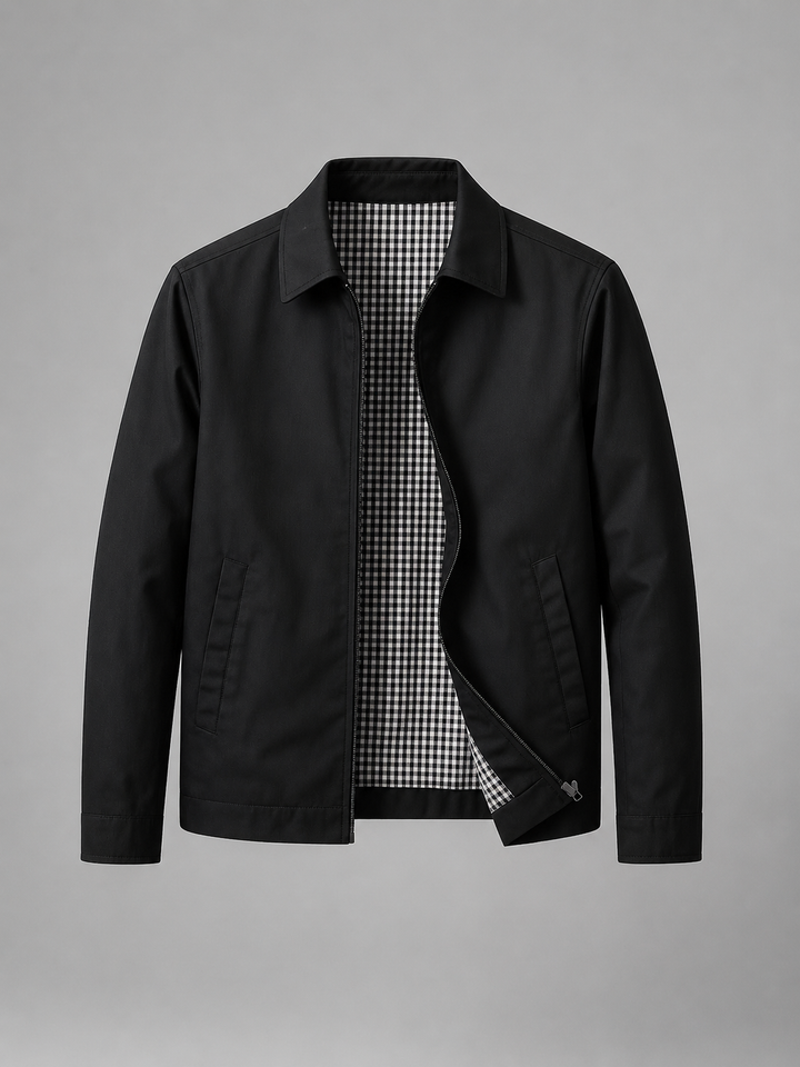 Men’s Lightweight Zip Jacket – Smart Casual British Style