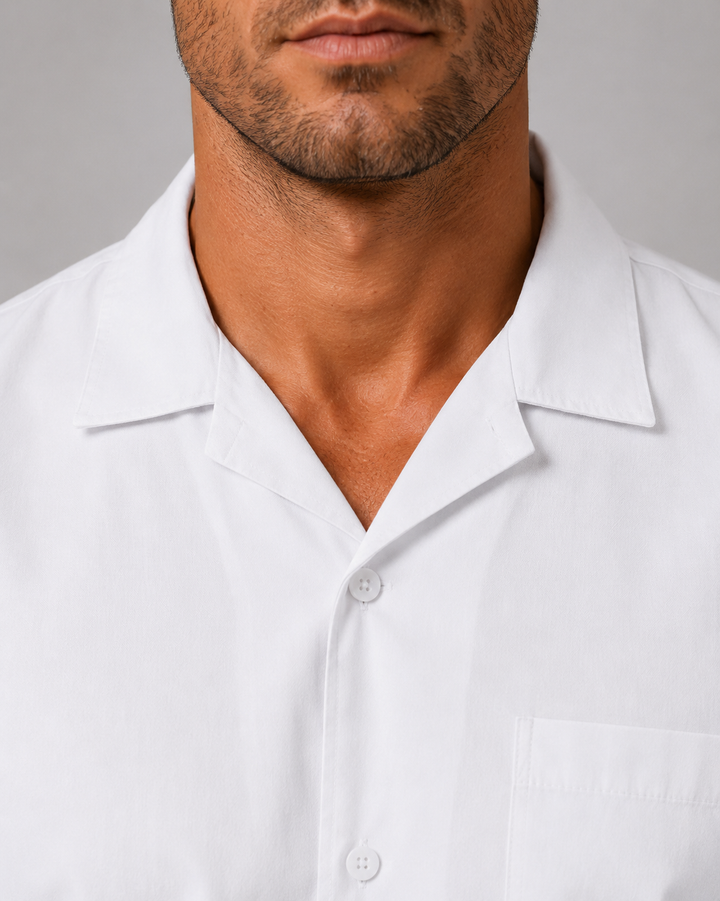 Men’s Linen Look Shirt & Shorts Co-Ord Set – Summer Style