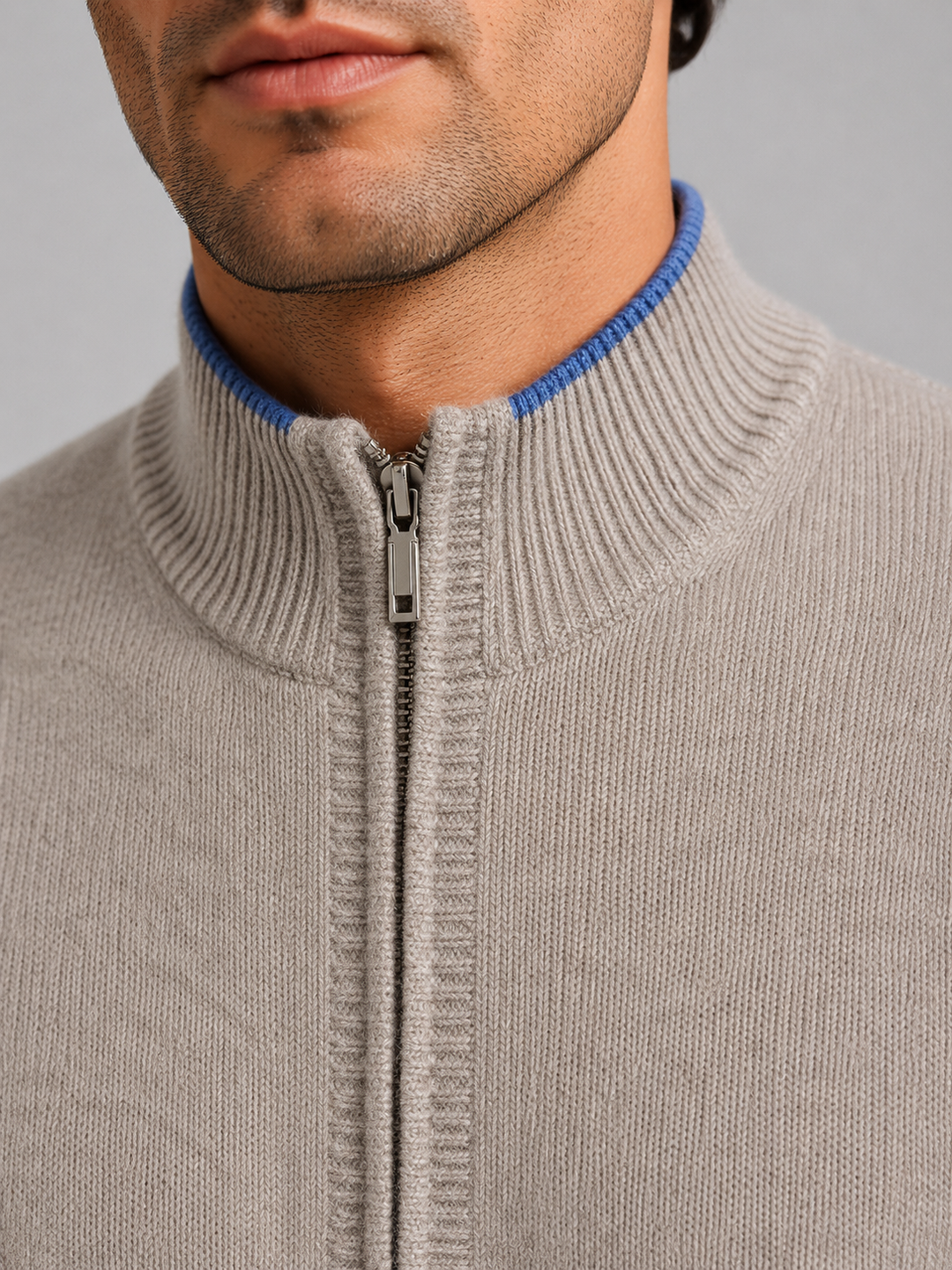 Men's Merino Wool Zip-Up Lounge Set – Soft Knit Relaxed Fit Co-Ord