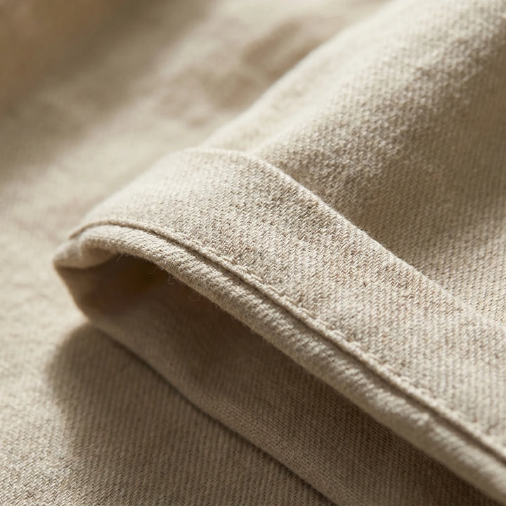 Men’s Pleated Linen Look Shorts – Tailored Summer Fit