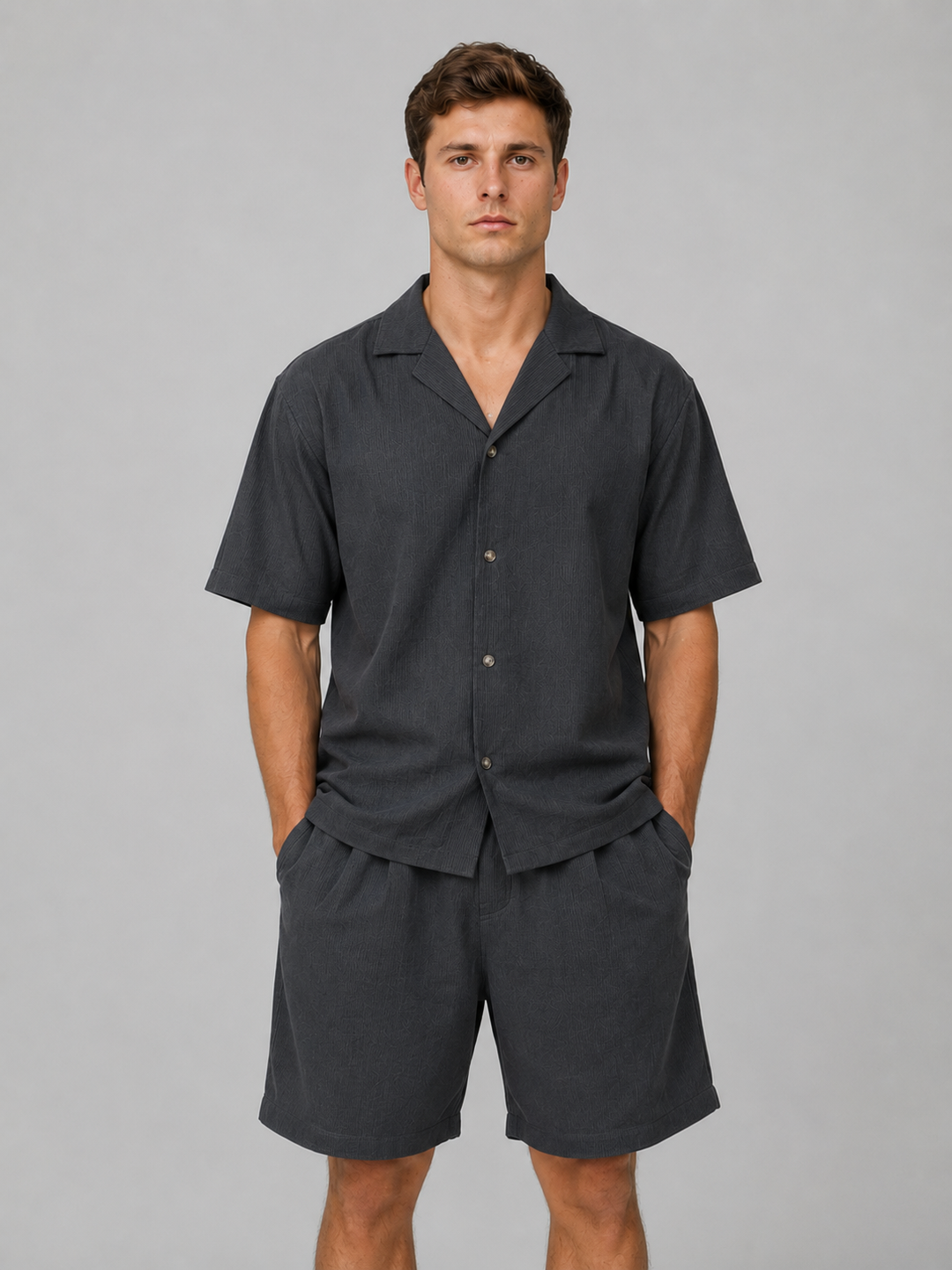 Men's Ribbed Summer Co-Ord Set – Relaxed Summer Style