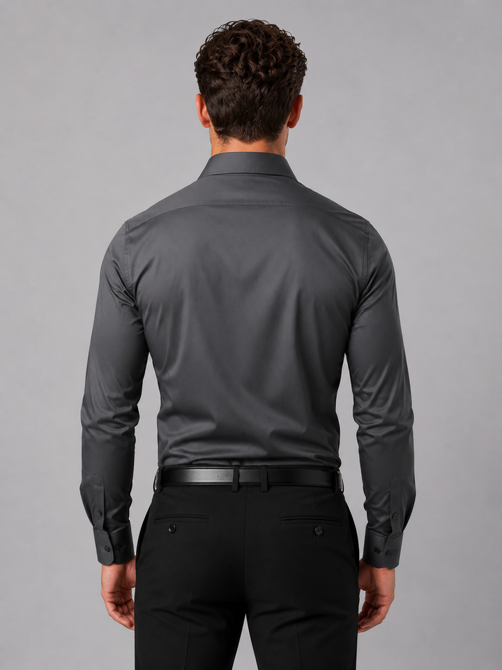 Men's Slim Fit Dress Shirt – Long Sleeve Smart Formal Shirt