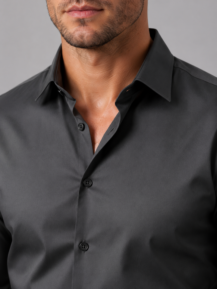Men's Slim Fit Dress Shirt – Long Sleeve Smart Formal Shirt