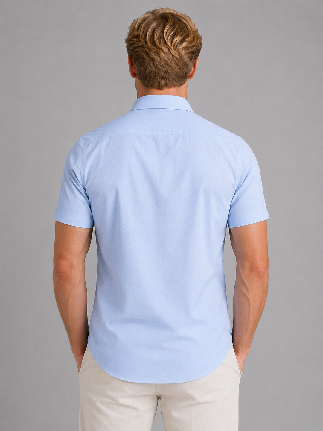 Men's Slim Fit Short Sleeve Shirt – Smart Casual Summer Style