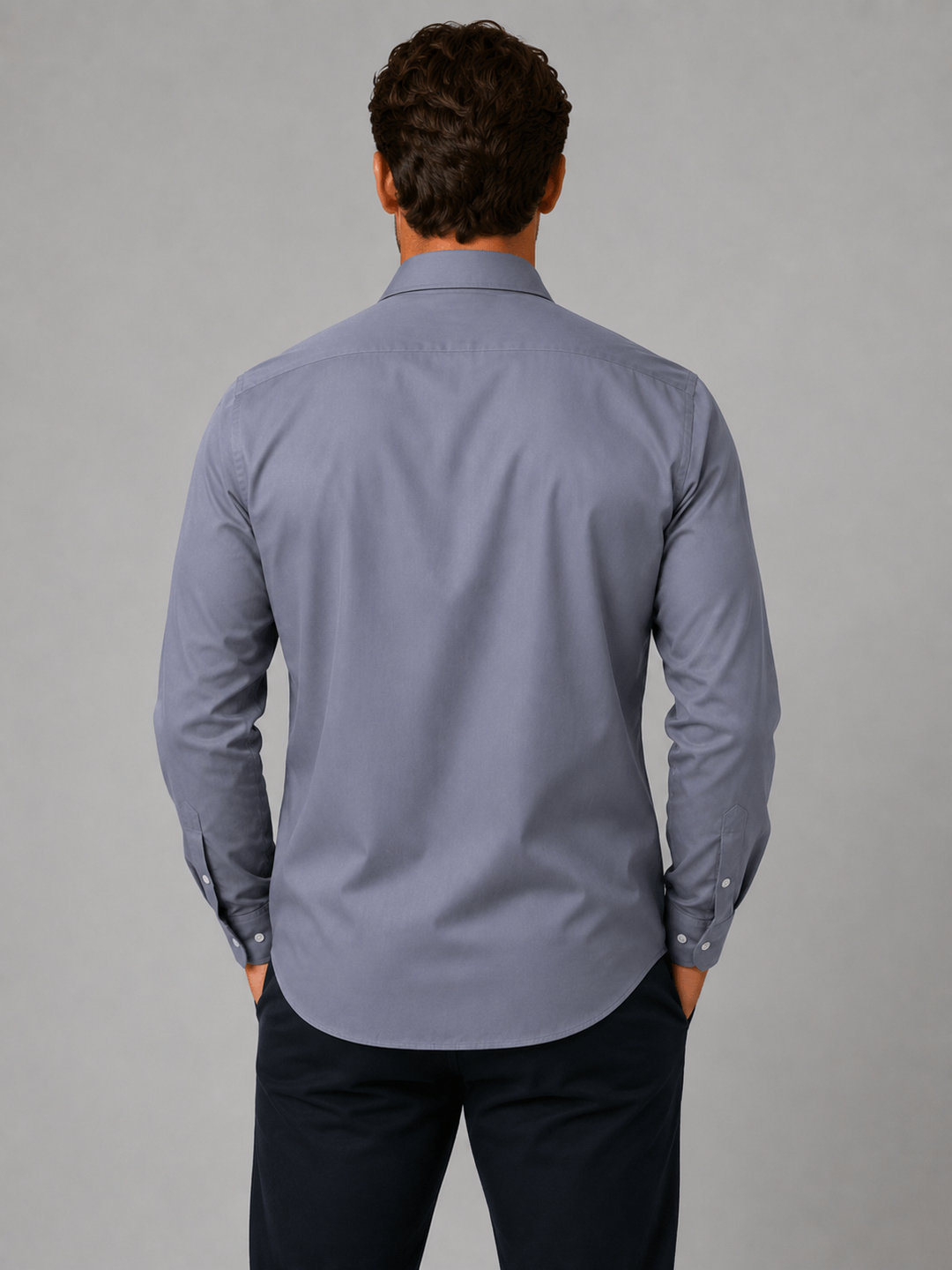 Men’s Slim Fit Stretch Dress Shirt – Smart Business Formal Style