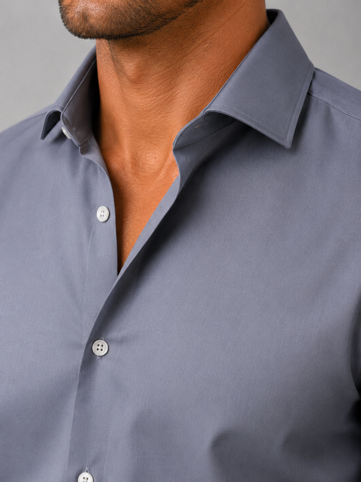 Men’s Slim Fit Stretch Dress Shirt – Smart Business Formal Style