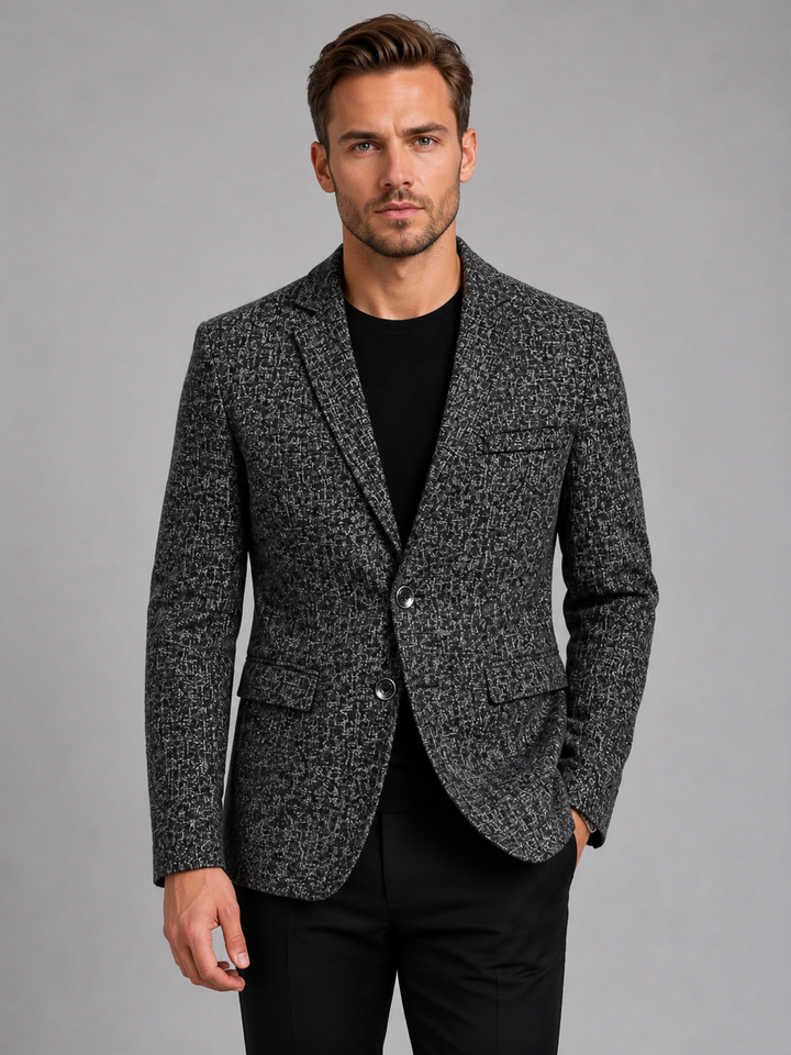Men’s Slim Fit Tailored Blazer – Smart-Casual Structured Jacket