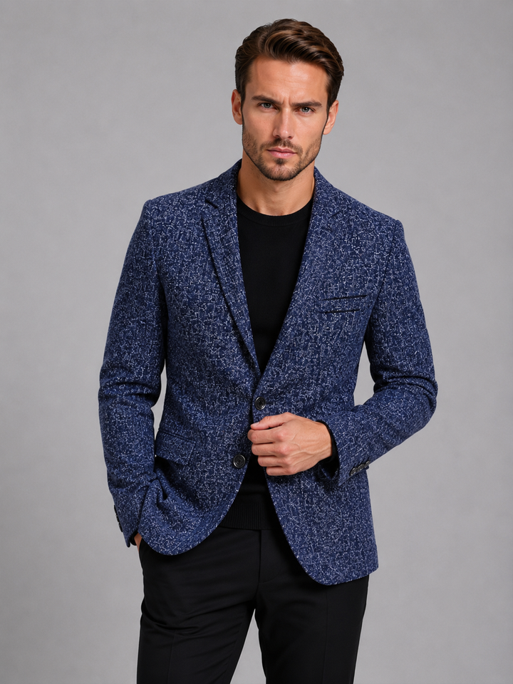 Men’s Slim Fit Tailored Blazer – Smart-Casual Structured Jacket