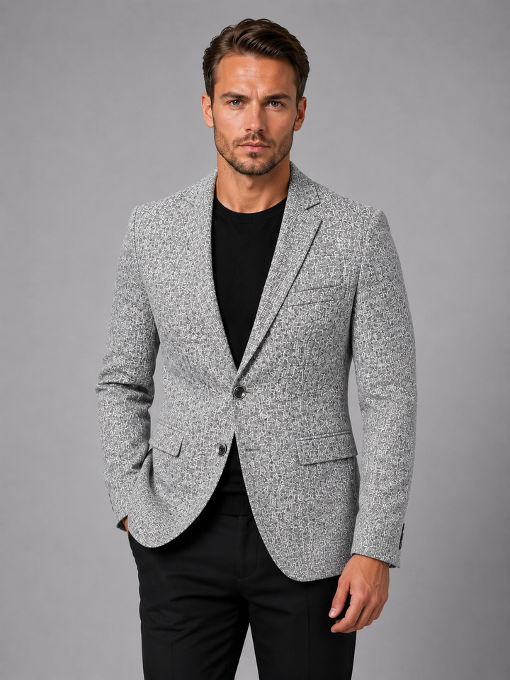 Men’s Slim Fit Tailored Blazer – Smart-Casual Structured Jacket
