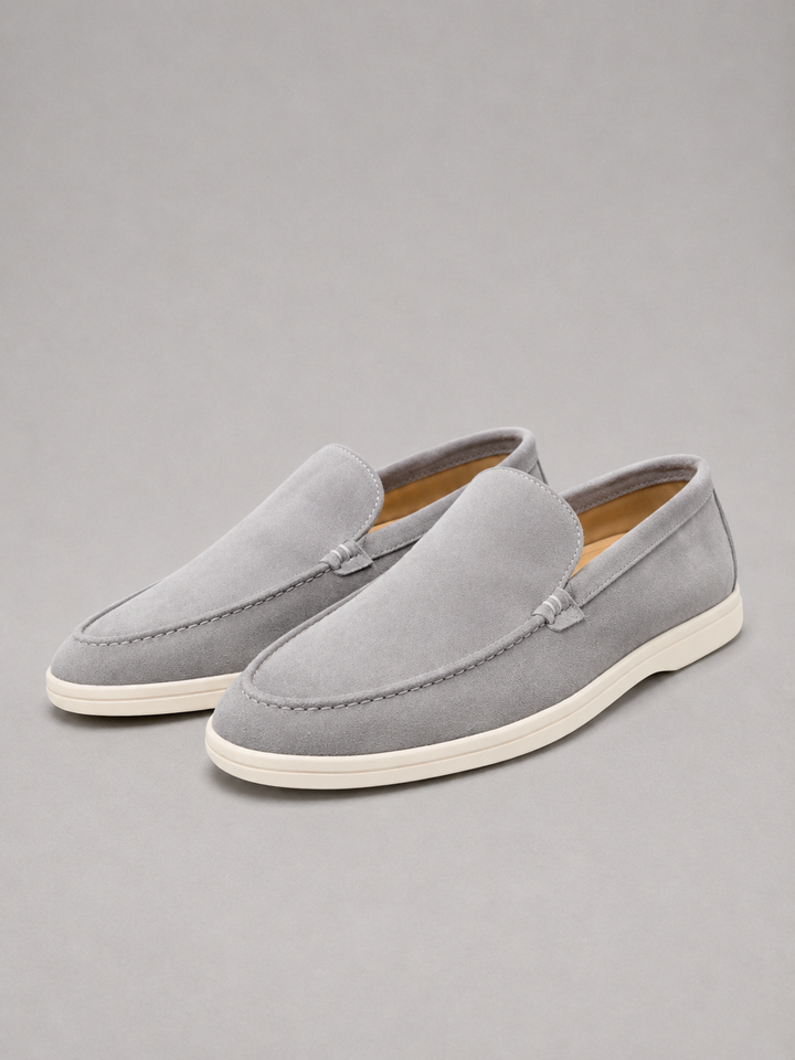 Men’s Suede-Look Slip-On Loafers – Smart Casual Comfort