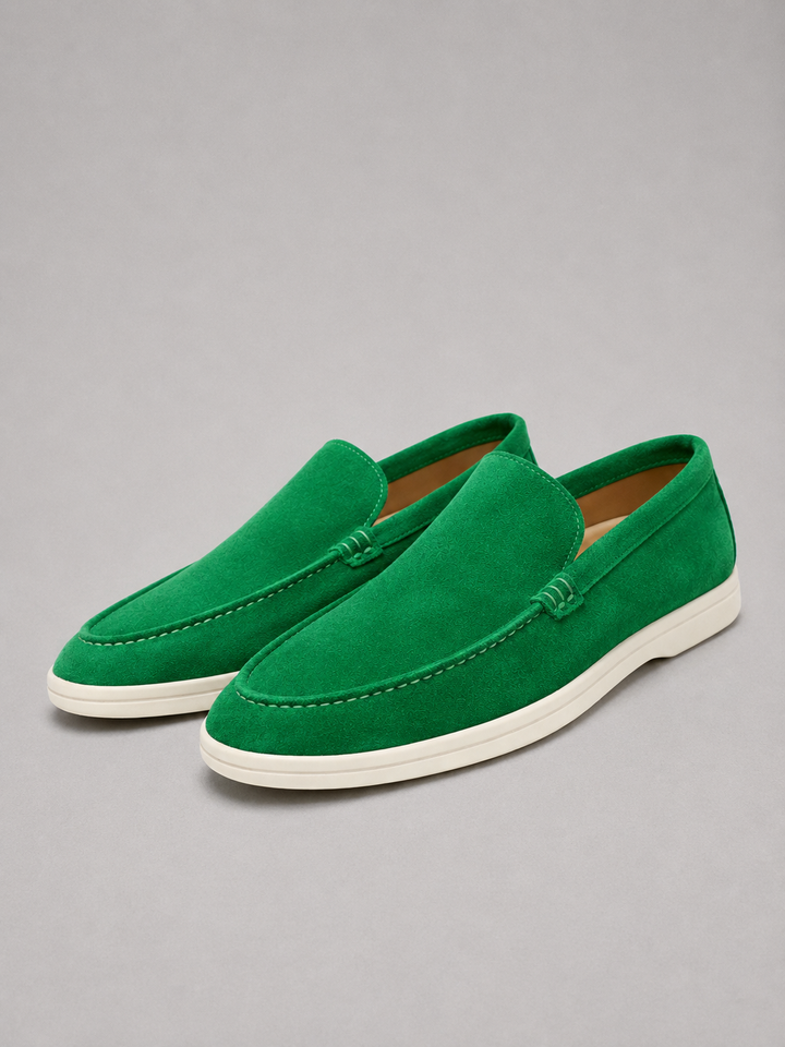 Men’s Suede-Look Slip-On Loafers – Smart Casual Comfort