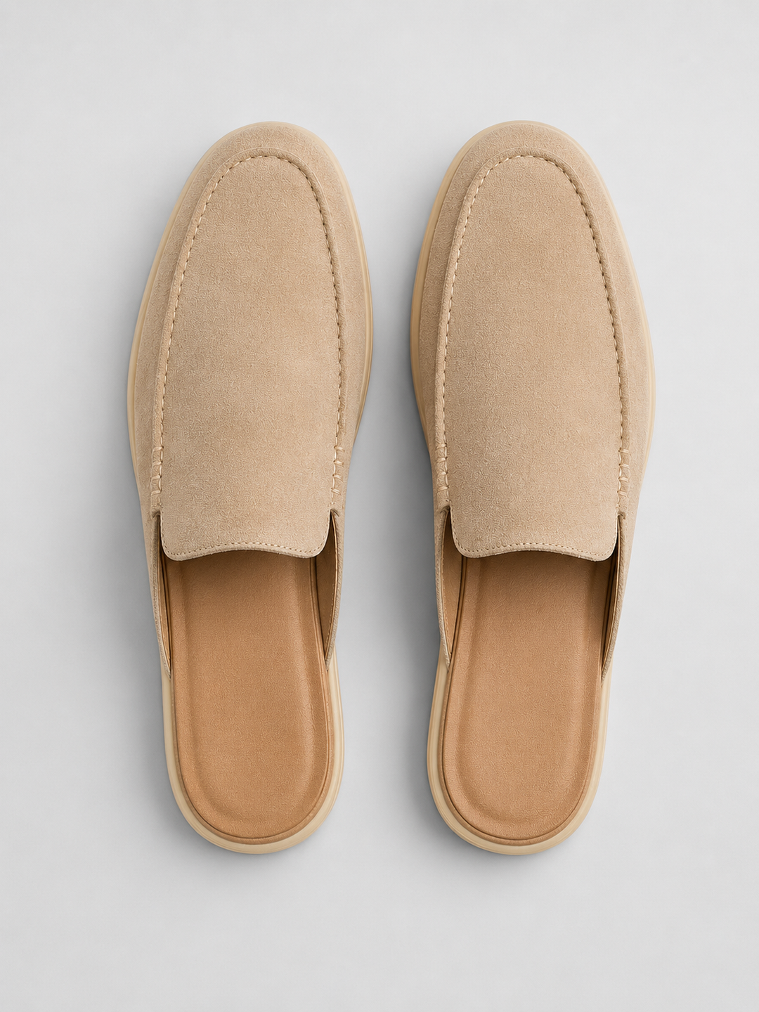 Men's Suede Mule Slip-On Loafers –  Smart Casual Comfort
