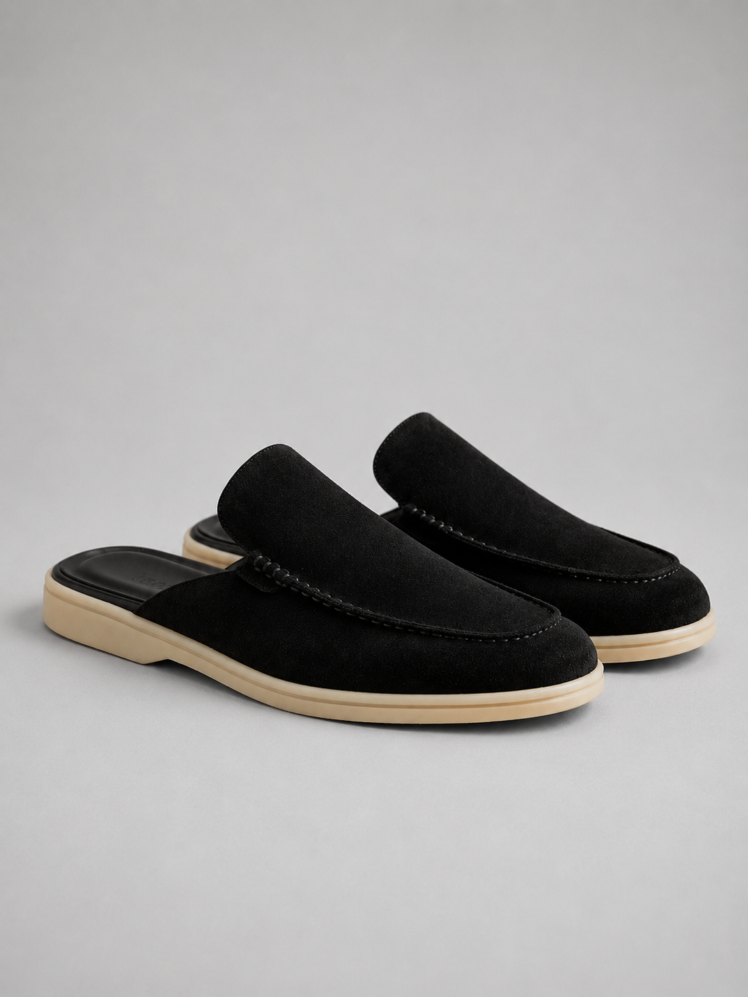 Men's Suede Mule Slip-On Loafers –  Smart Casual Comfort