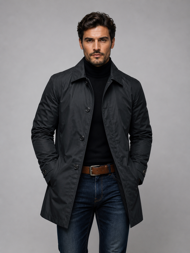 Men’s Tailored Classic Coat – Structured Smart-Casual Outerwear