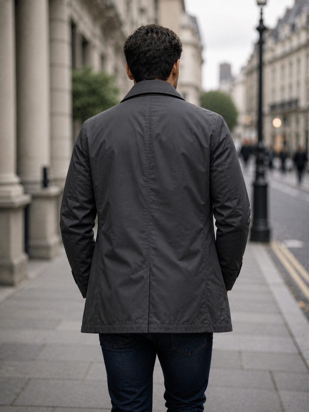 Men’s Tailored Classic Coat – Structured Smart-Casual Outerwear