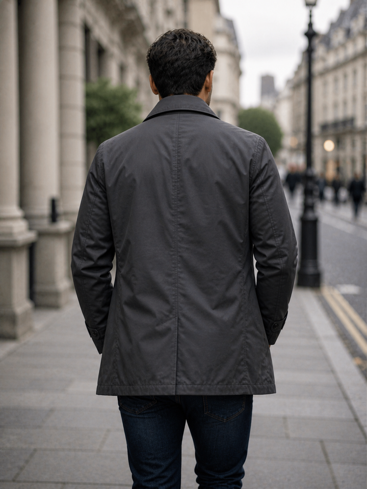 Men’s Tailored Classic Coat – Structured Smart-Casual Outerwear